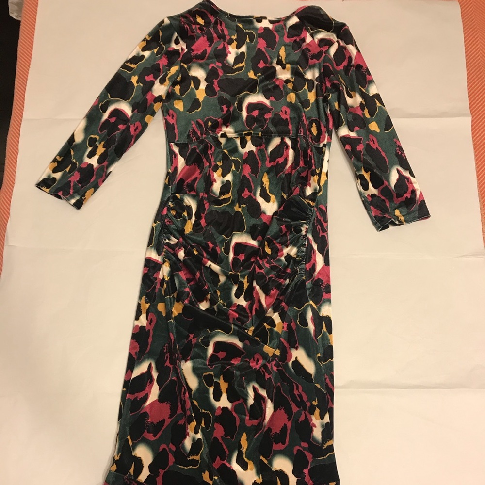 Maternity Velvet Dress in Leopard - Queen Bee/ASOS